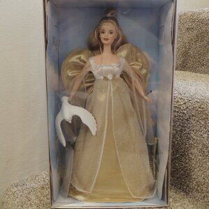 🎀 1999 Angelic Inspirations Barbie Special Edition – Gold Gown & Dove – NIB 🎀